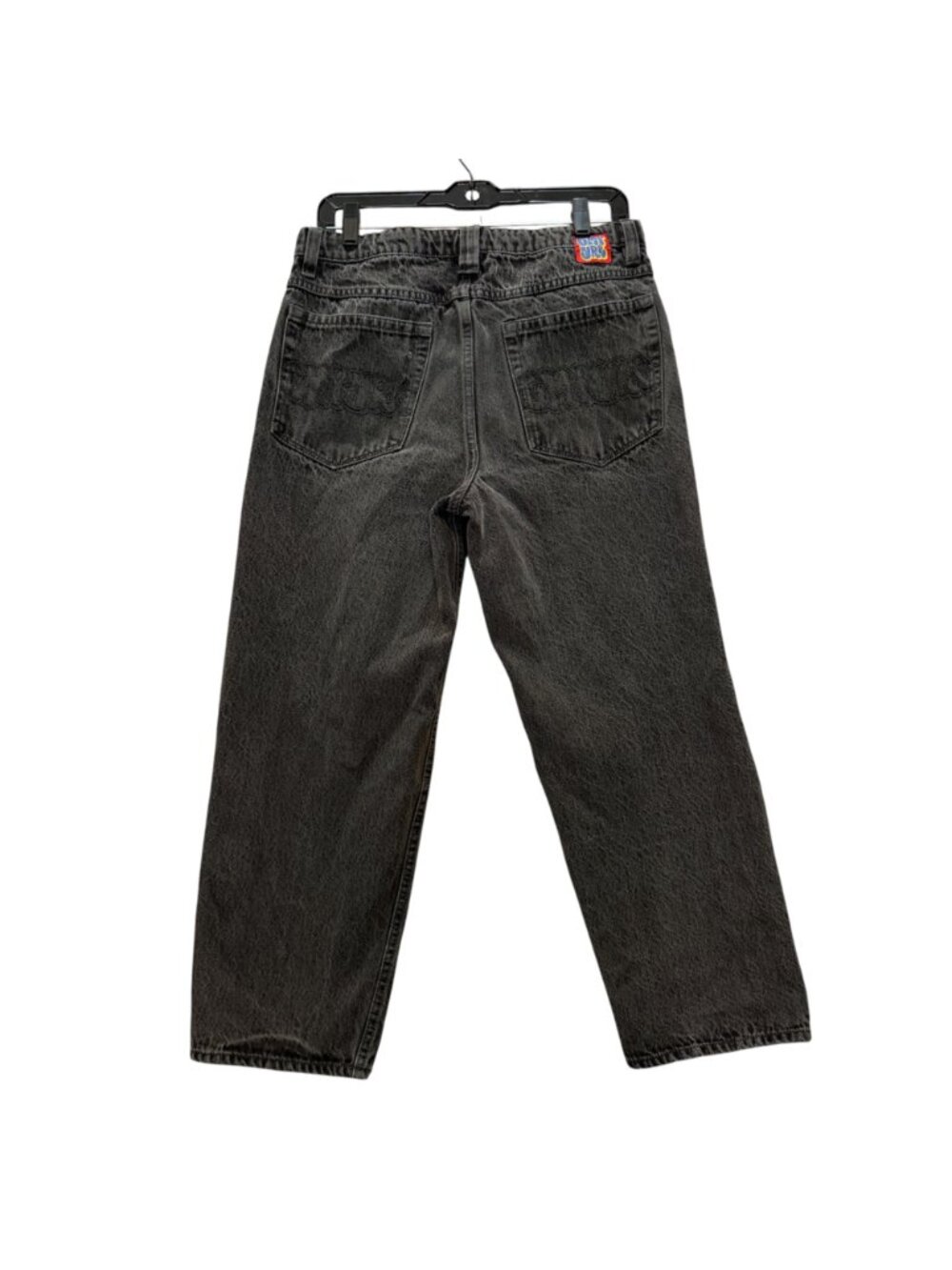 Empyre Men's Jeans Size 27 Black Acid Wash Y2K Skater Indie Casual Cropped - Picture 2 of 12